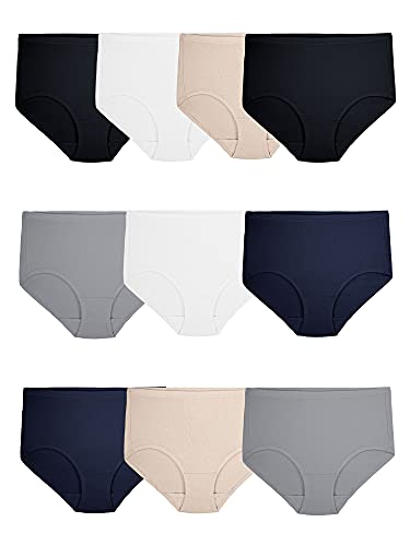 Plus Size Brief - 10 Pack - Assorted Colors