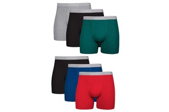 Hanes Men's Tagless Cool Dri Boxer Briefs with ComfortFlex Waistband-Multiple Packs Available