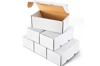 6 Pcs Trading Card Storage Box Trading Card Boxes Game Sport Card Cardboard Box Collectible Trading Card Cases for Baseball Card Football Card Basketball Card Storage(7.5 x 3 x 4-1/8 Inch)